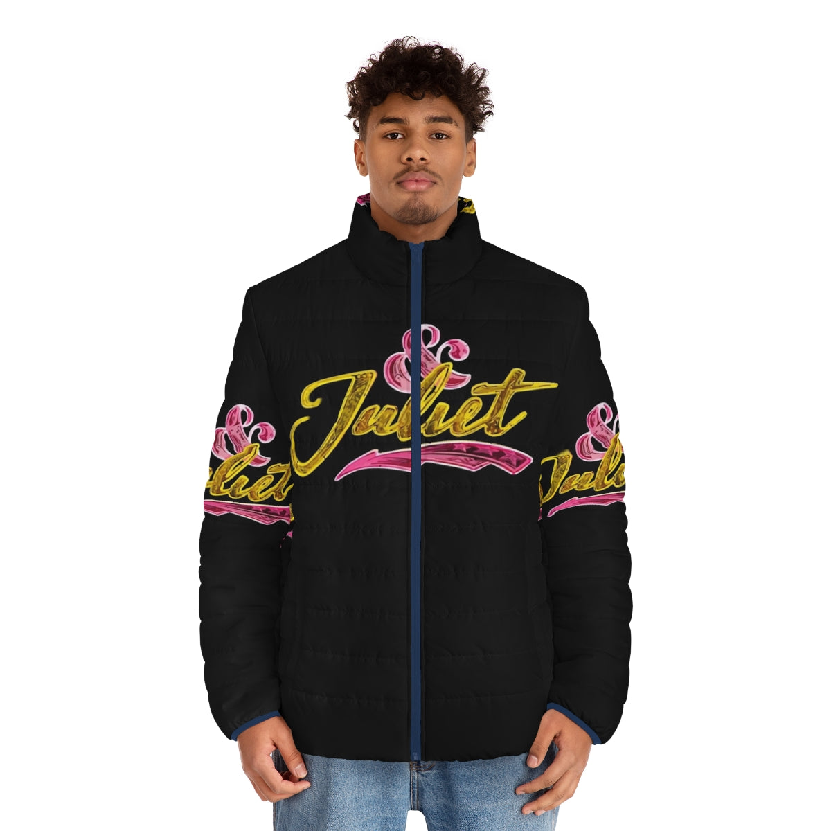 Romeo and Juliet-inspired Juliet Logo Puffer Jacket - men front