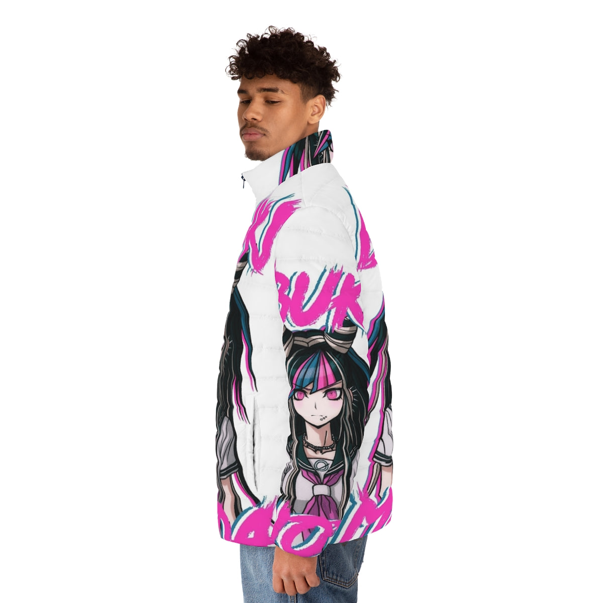 Ibuki Mioda Danganronpa 2 Puffer Jacket - men side left