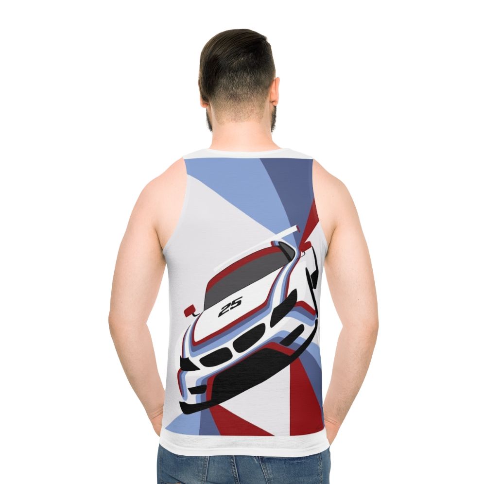 BMW Z4 GTLM Race Car Inspired Unisex Tank Top - men back