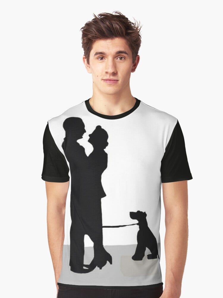 Silhouette of Nick and Nora Charles from the classic film "The Thin Man" - Men