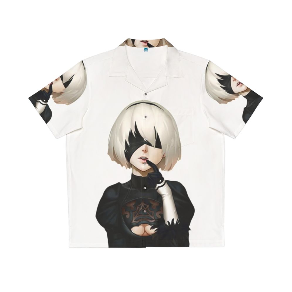 2B Hawaiian Shirt with Nier Automata Inspired Design