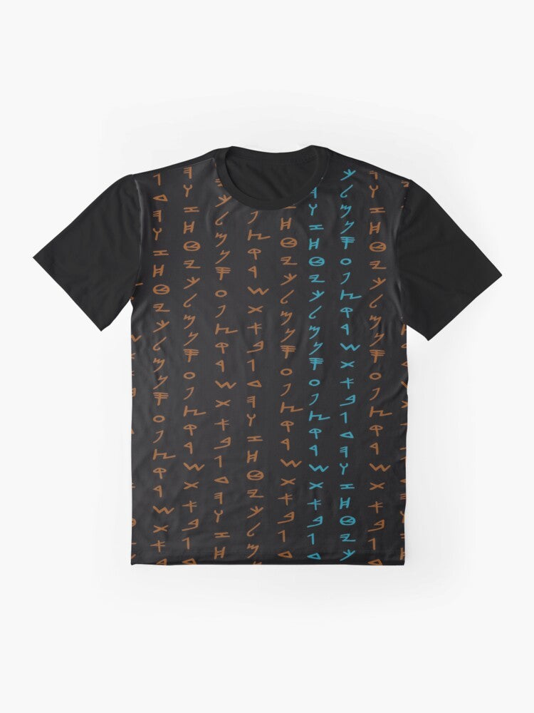 Paleo Hebrew 12 Tribes Graphic T-Shirt - Flat lay