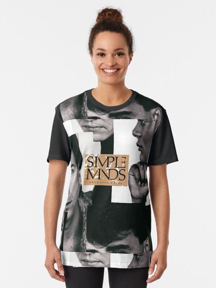 Simple Minds' "Once Upon a Time" album cover graphic t-shirt - Women