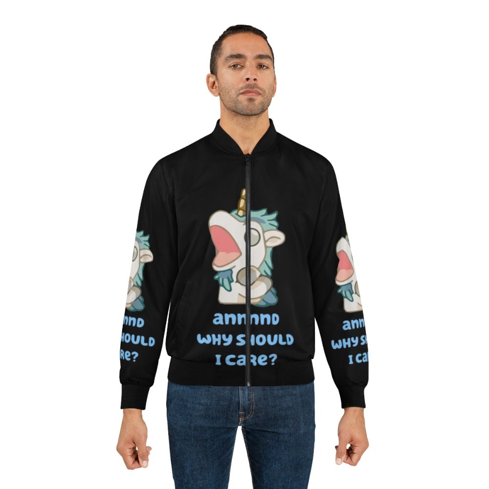 Bluey Unicorse Kiss Bomber Jacket with Cartoon Characters - Lifestyle