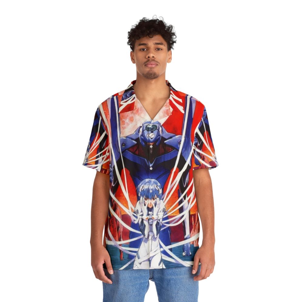 Evangelion Rei Ayanami Hawaiian Shirt - People Front