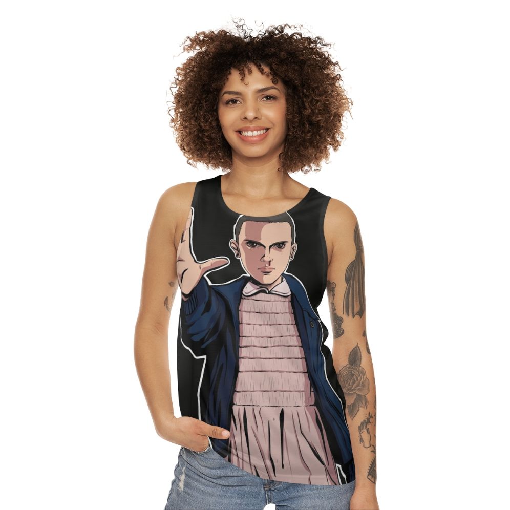 Stranger Things Eleven Fan Art Unisex Tank Top - women