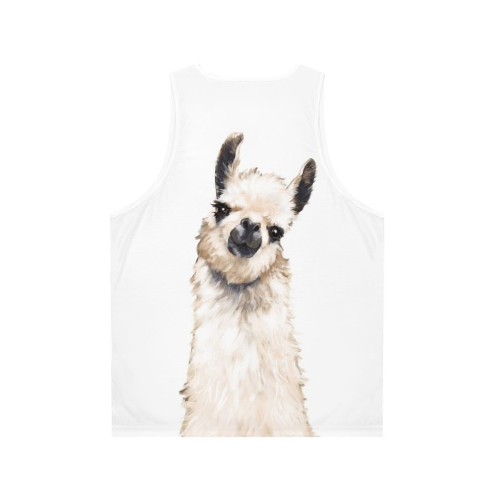 Llama Unisex Tank Top - Back