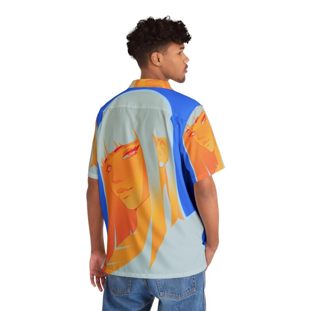 Lemon Hawaiian shirt with a colorful tropical print - People Back