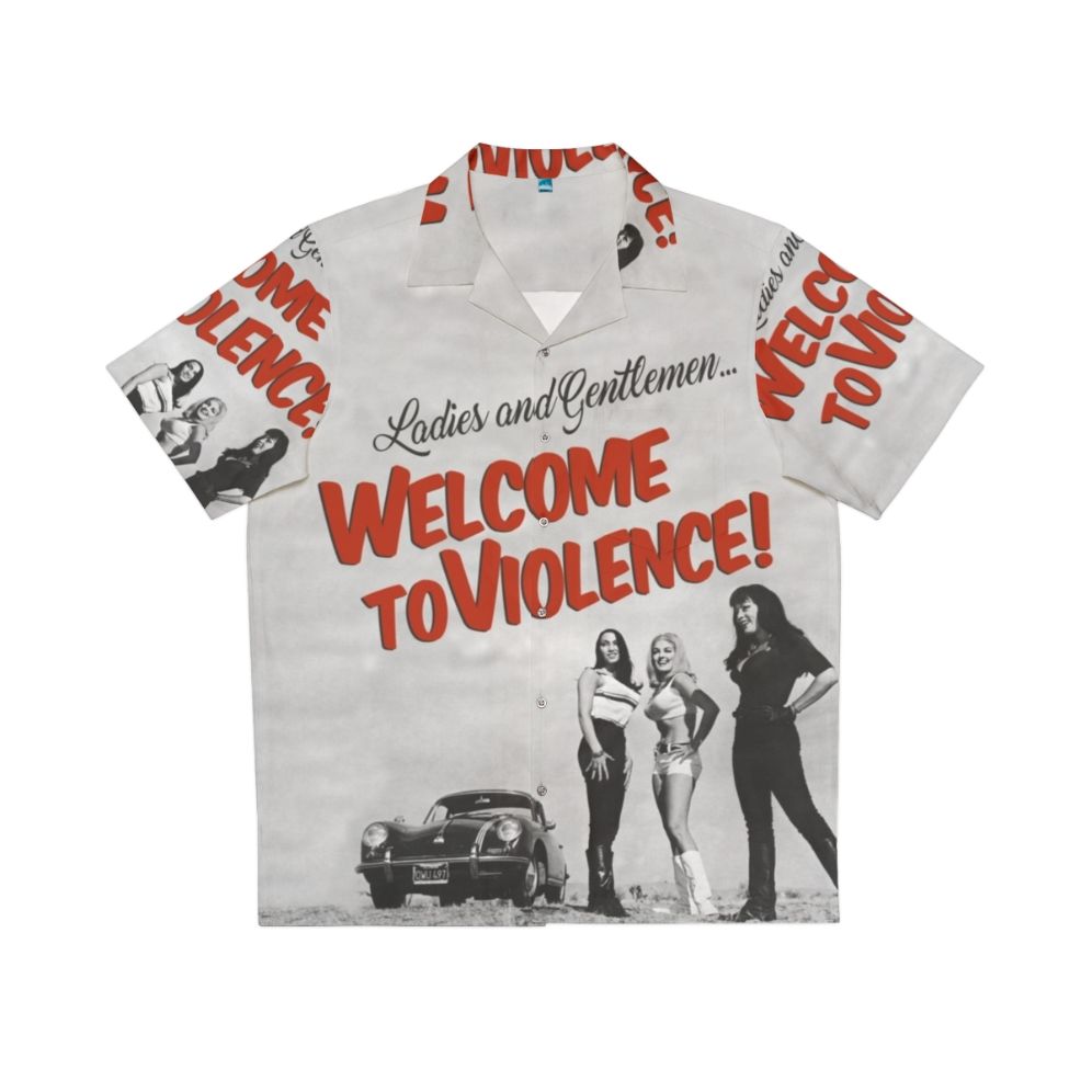 "Welcome To Violence" Hawaiian Shirt with Cult Movie Inspired Graphics