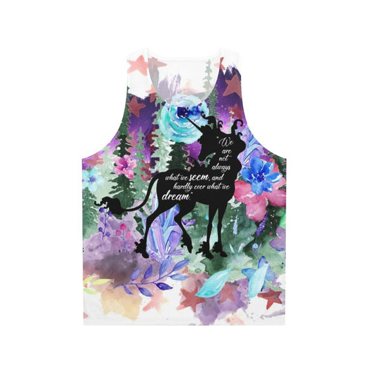 Unisex "The Last Unicorn" Quote Tank Top featuring Amalthea