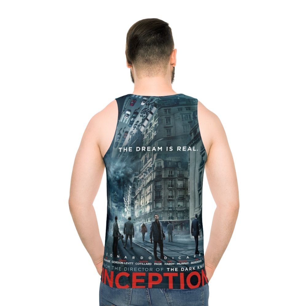 Unisex tank top inspired by the movie Inception - men back