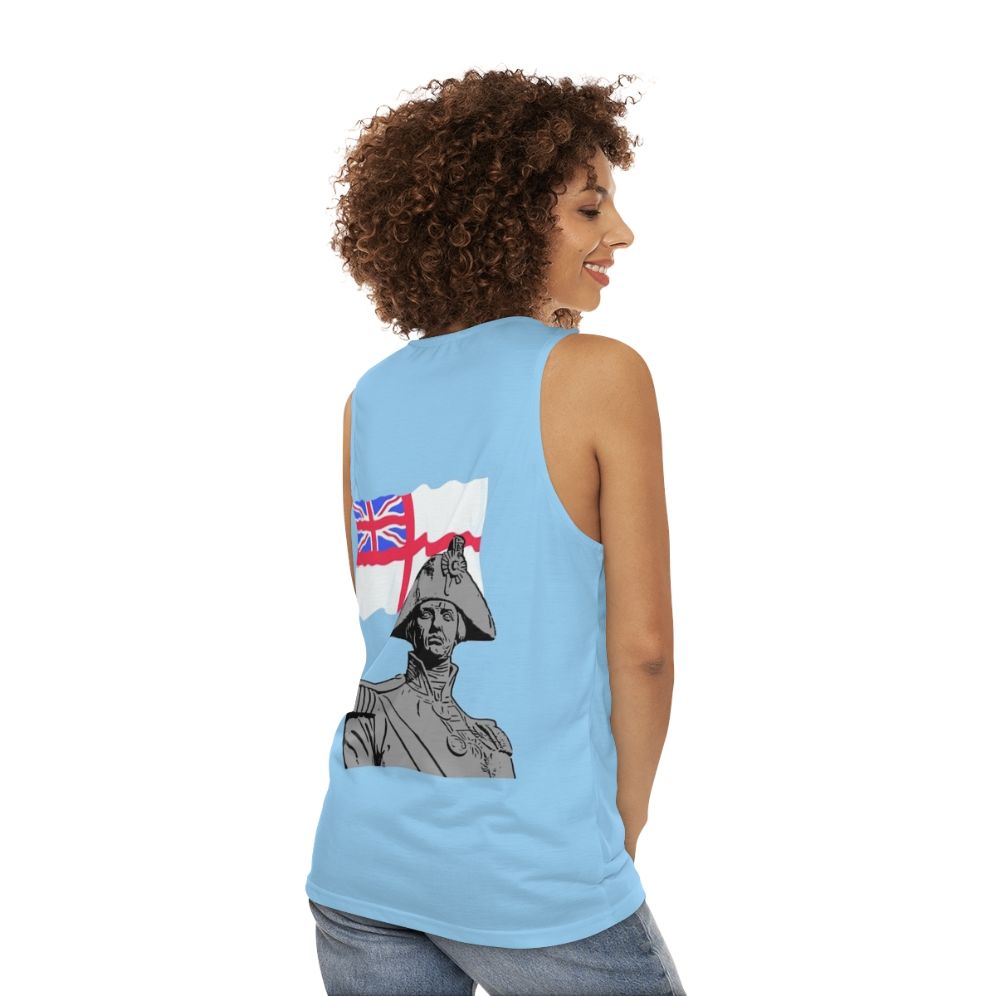 Horatio Nelson Hero Unisex Tank Top - women back