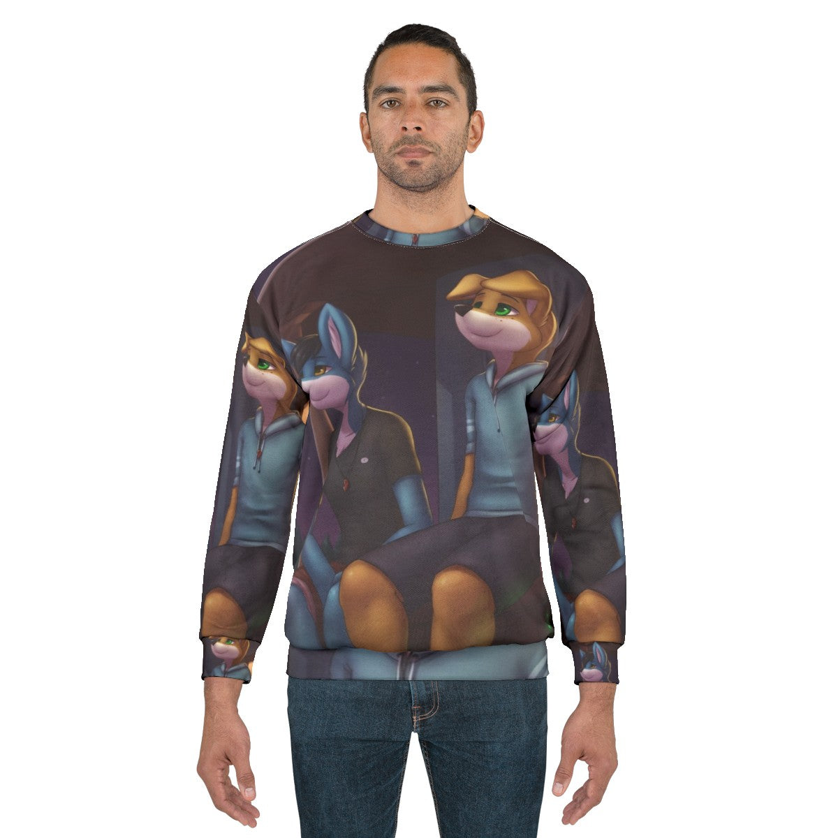 Weekend 2 Cover Art Sweatshirt featuring Zeaharu furry dog design - men