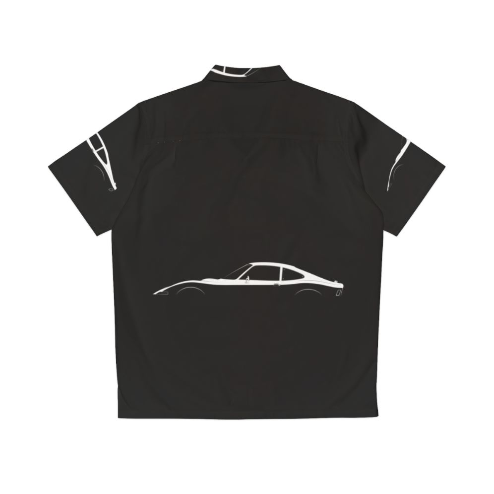 Opel GT Silhouette Hawaiian Shirt - Iconic Sports Car Design - Back