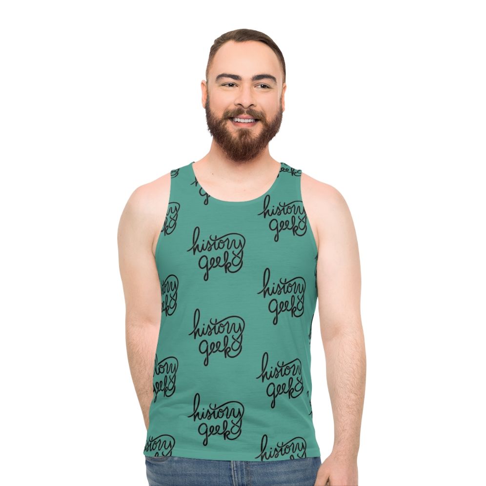 History Geek Unisex Tank Top - men