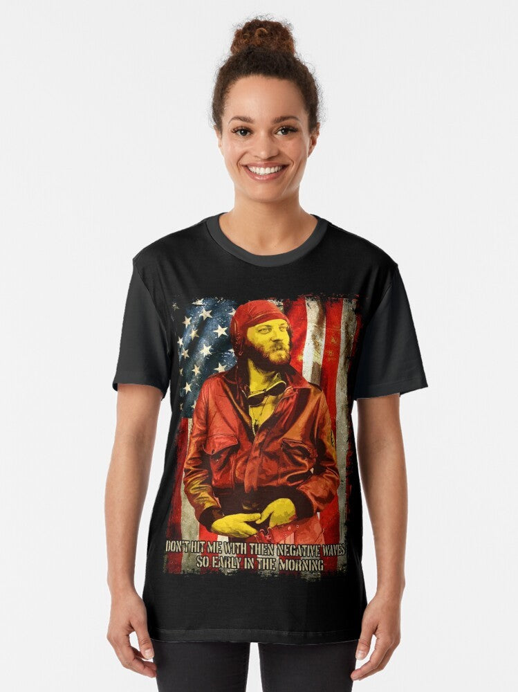 Kelly's Heroes patriotic USA flag graphic t-shirt - Women