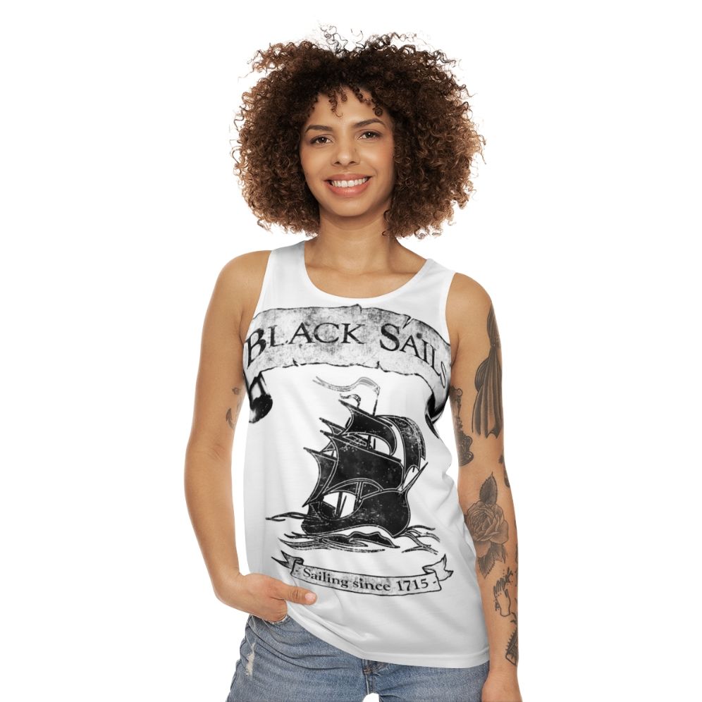 Black Sails Sailing Since 1715 Pirate Tank Top - women