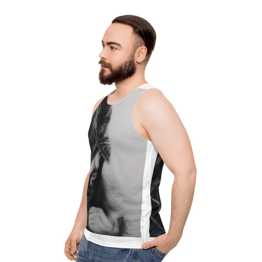 Assassin's Creed Pencil Art Unisex Tank Top - men side