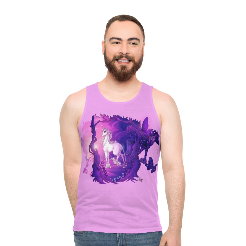 The Last Unicorn Unisex Tank Top - men