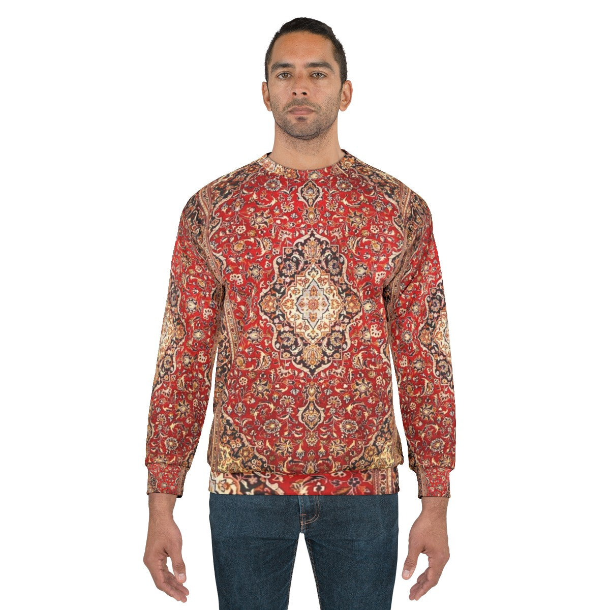 Floral Antique Persian Carpet Print Sweatshirt - men