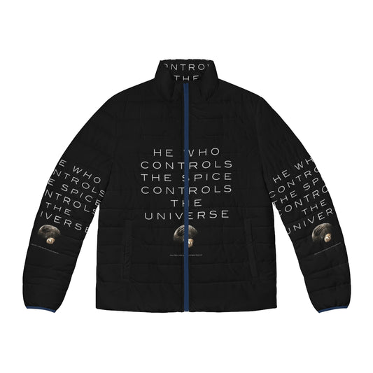 Dune-inspired puffer jacket with universe design