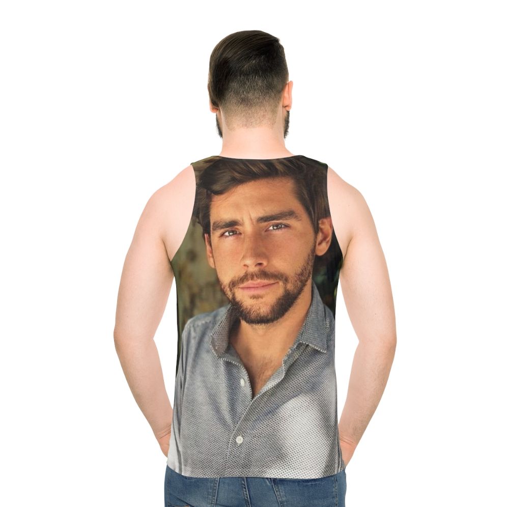 Alvaro Soler Spanish Singer Unisex Tank Top - men back