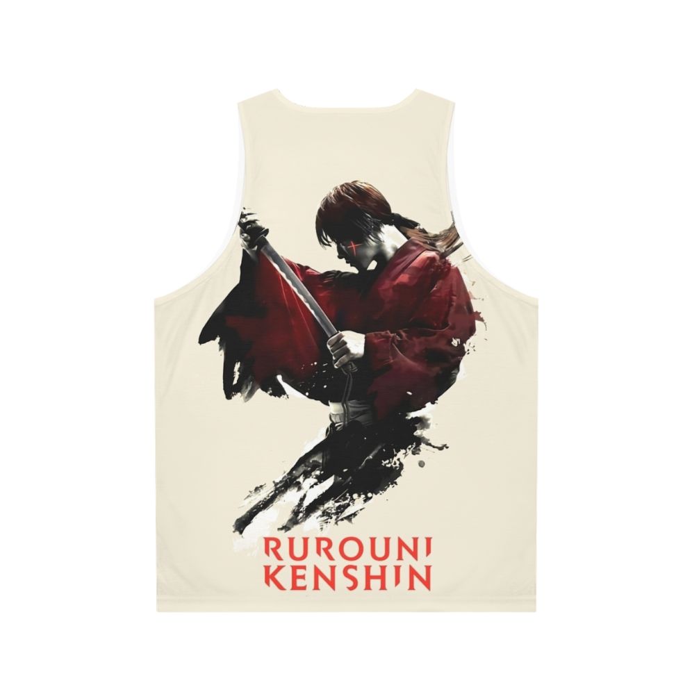 Himura Kenshin Anime Samurai Unisex Tank Top - Back