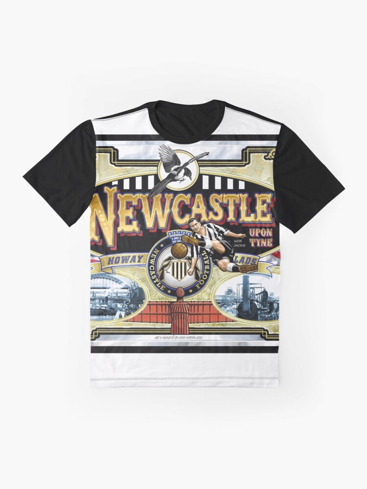 Canny Toon' Newcastle Football Graphic T-Shirt featuring the iconic Toon Army logo - Flat lay