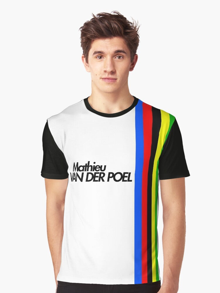 Mathieu van der Poel World Champion cycling graphic t-shirt - Men