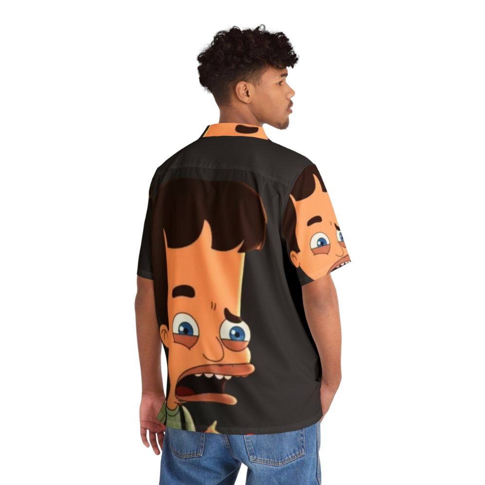 Big Mouth Nick Fan Art Hawaiian Shirt - People Back