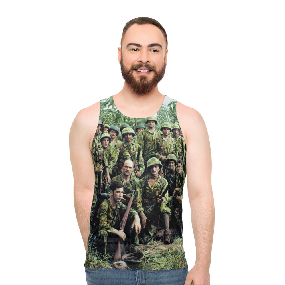 WWII US Marines Bougainville Vintage Tank Top - men