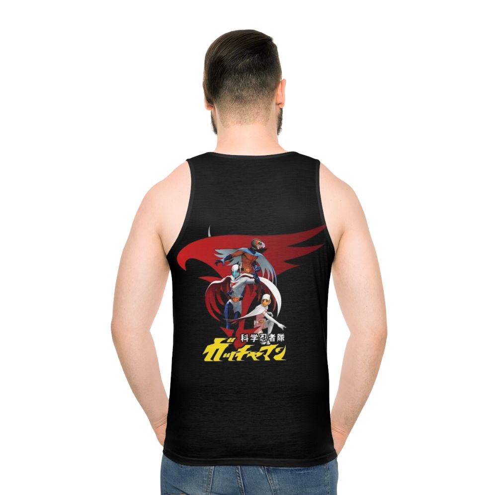 Battle of the Planets G Force Retro Anime Tank Top - men back