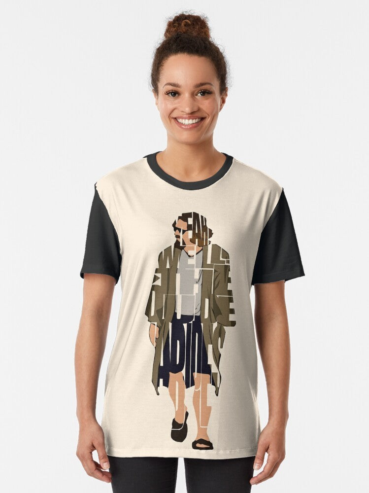 The Big Lebowski graphic t-shirt with the dude and typographic design - Women