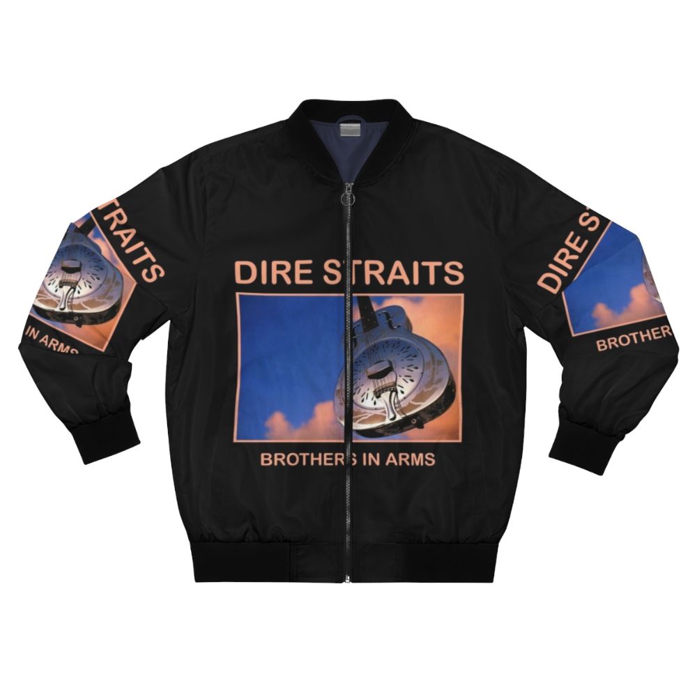 Dire Straits Brothers in Arms guitar-inspired bomber jacket