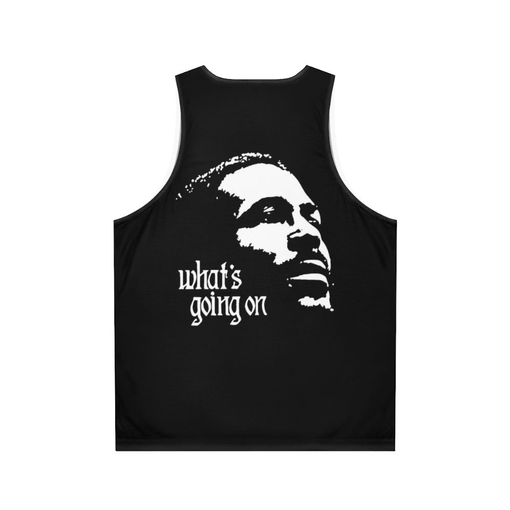 Marvin Gaye "What's Going On" Unisex Soul Music Tank Top - Back