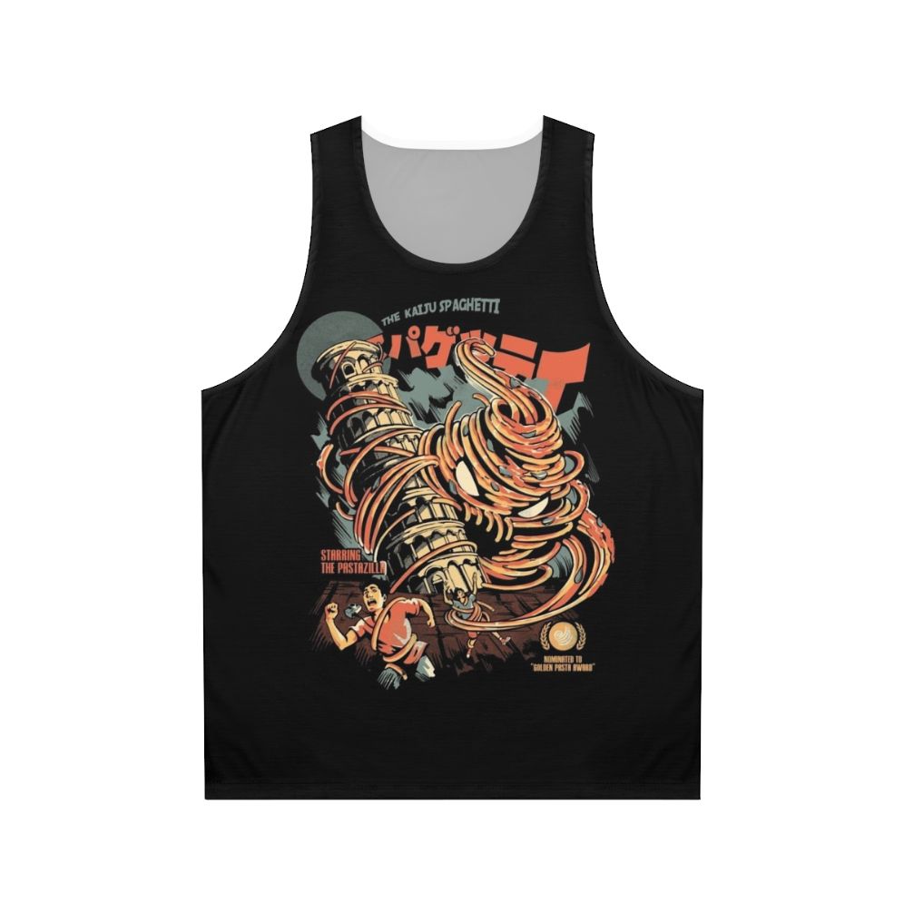 Kaiju spaghetti unisex tank top