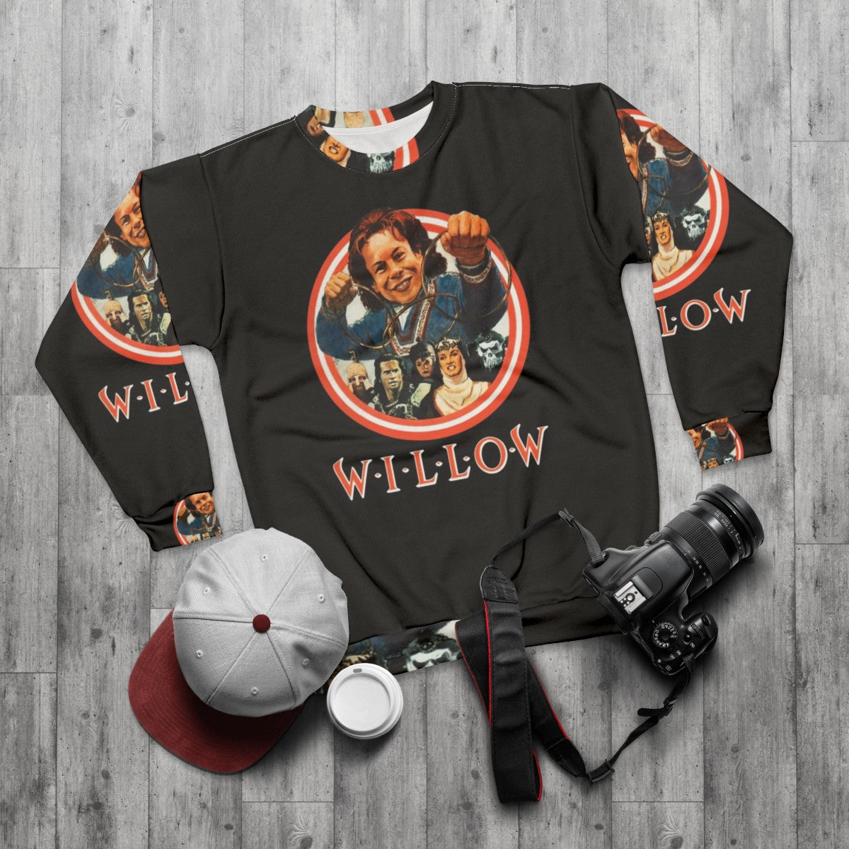 Willow Sweatshirt featuring sci-fi and fantasy design - flat lay