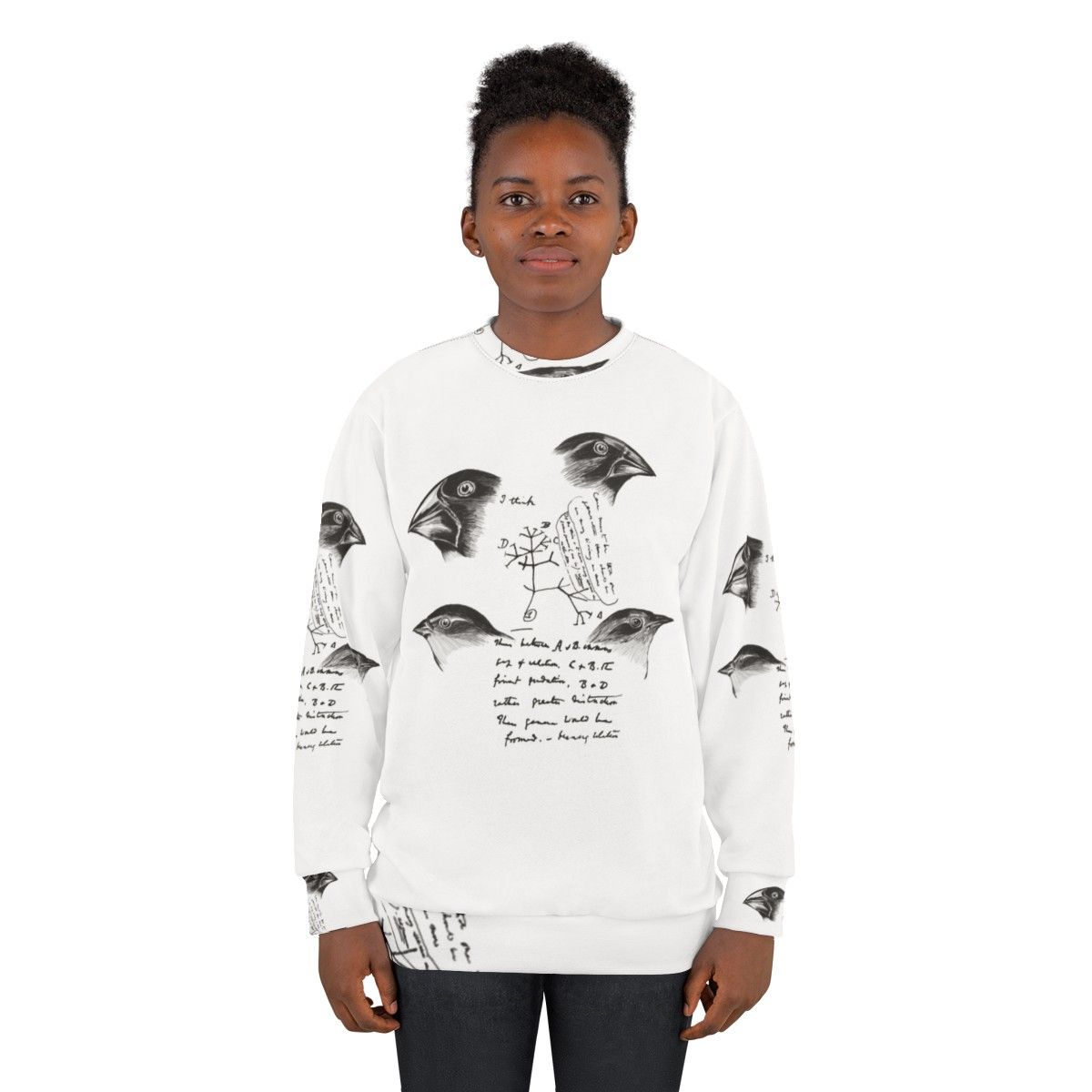 Darwin's Finches Evolution Biology Sweatshirt - women