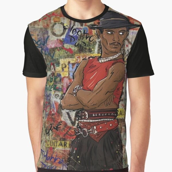 Shabba Doo Street Dancer Graphic T-Shirt with Breakdance and Hip Hop Designs