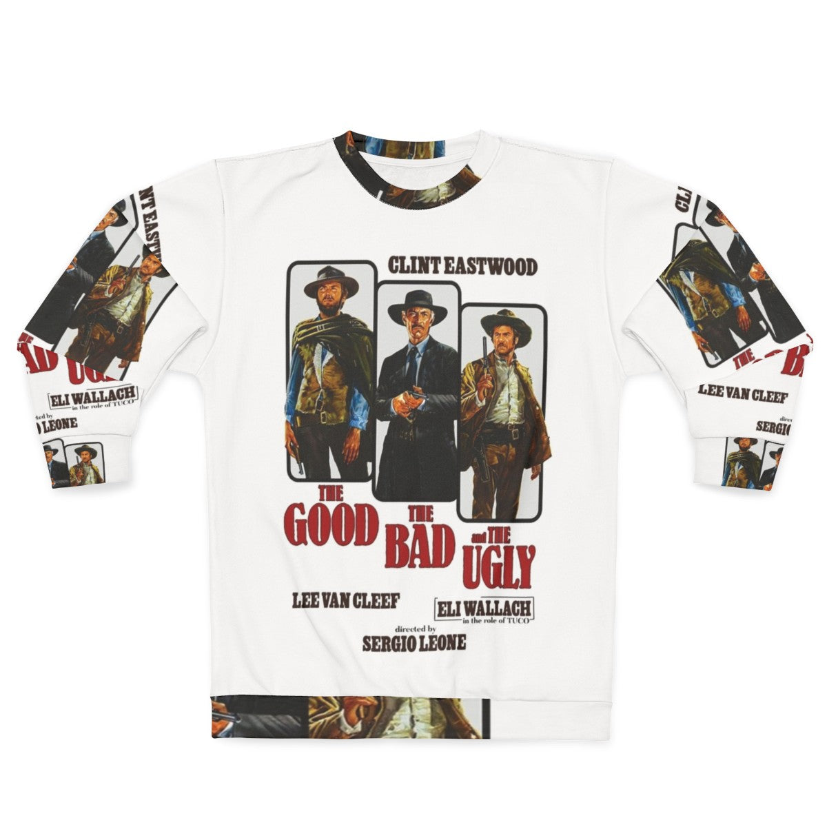 Vintage style "The Good, The Bad and The Ugly" sweatshirt featuring Clint Eastwood