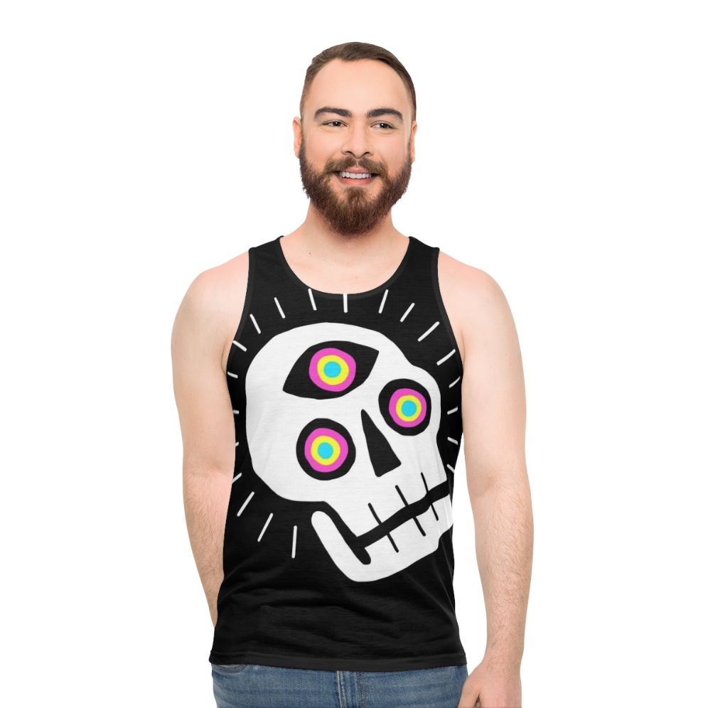 Enlightened Skull Unisex Graphic Tank Top - men