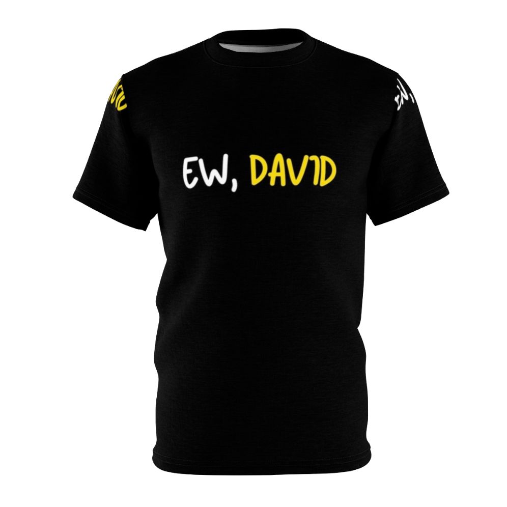 Schitt's Creek inspired "Ew David" all-over-print t-shirt