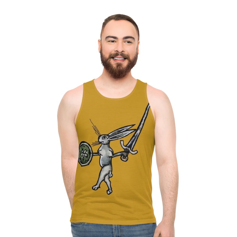 Medieval Rabbit Warrior Unisex Tank Top - men