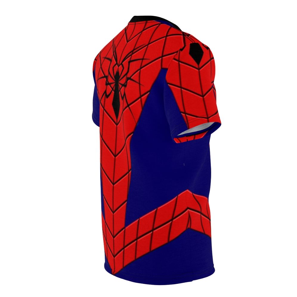 Vibrant spider-themed t-shirt with a unique comic-inspired design - men right