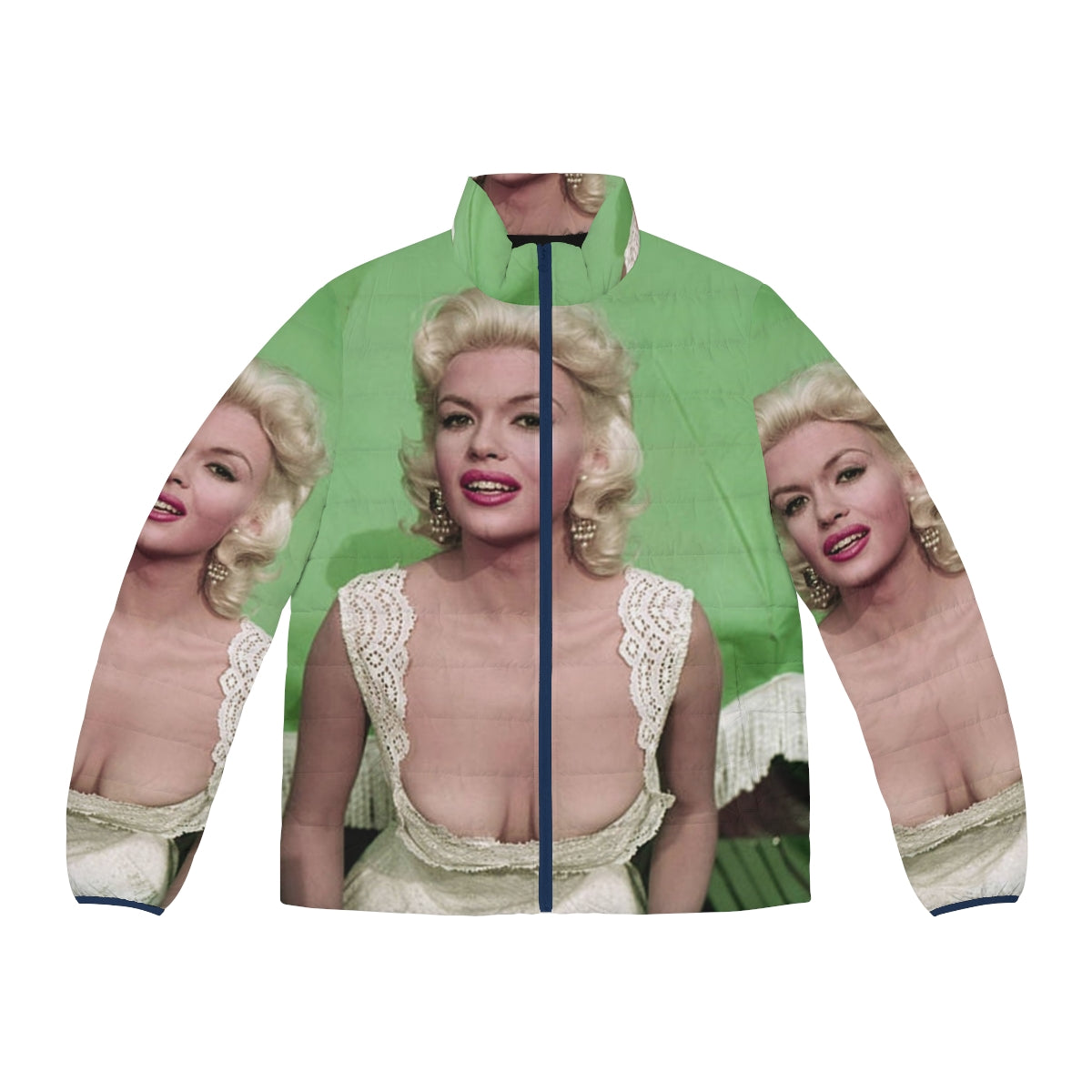 Jayne Mansfield Puffer Jacket - Vintage Celebrity Inspired Outerwear