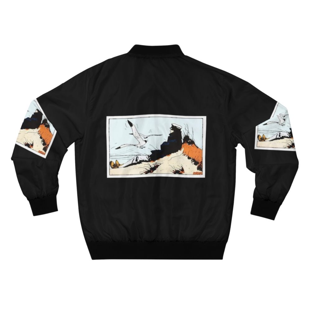 Vintage-inspired Corto Maltese bomber jacket with a retro adventure design - Back