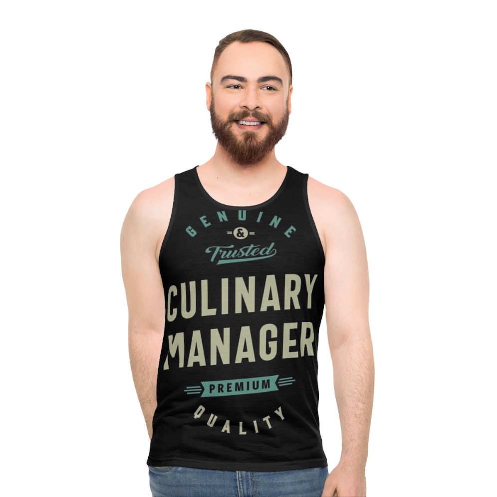 Culinary manager unisex tank top - men