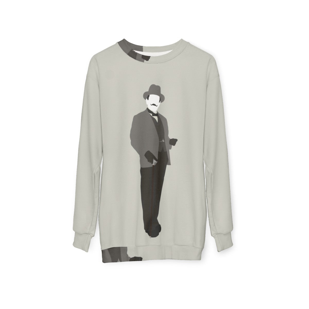 Great Detectives Hercule Poirot Sweatshirt - hanging