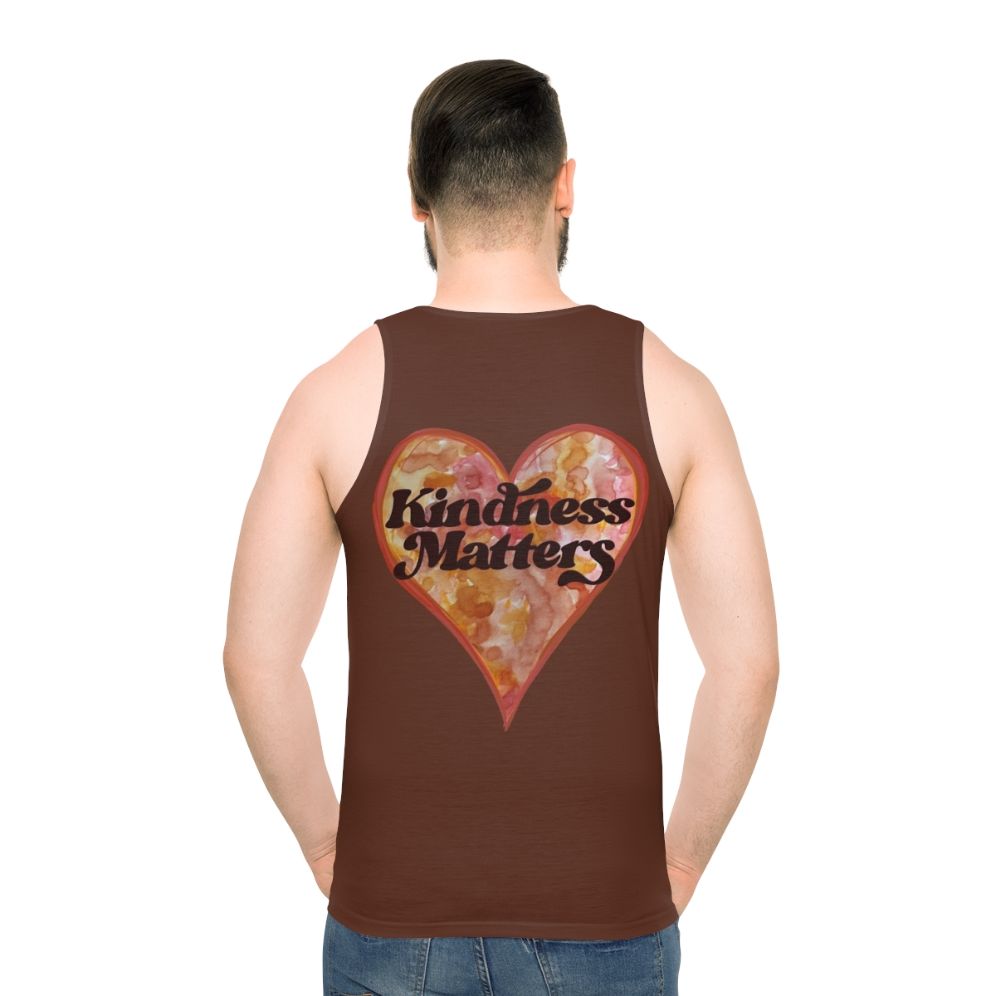 Kindness Matters Unisex Tank Top - men back