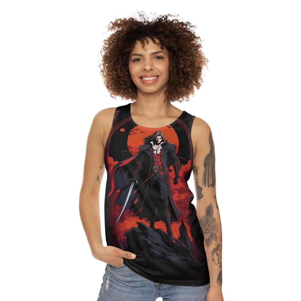 Castlevania Dracula Epic Retro Design Unisex Tank Top - women